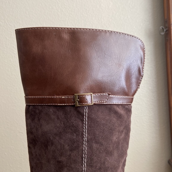 🎉🌸💖 HOST PICK 💖🌸🎉 BRAND NEW - Samantha Mixed Suede Brown Boots size 6M - Picture 7 of 13